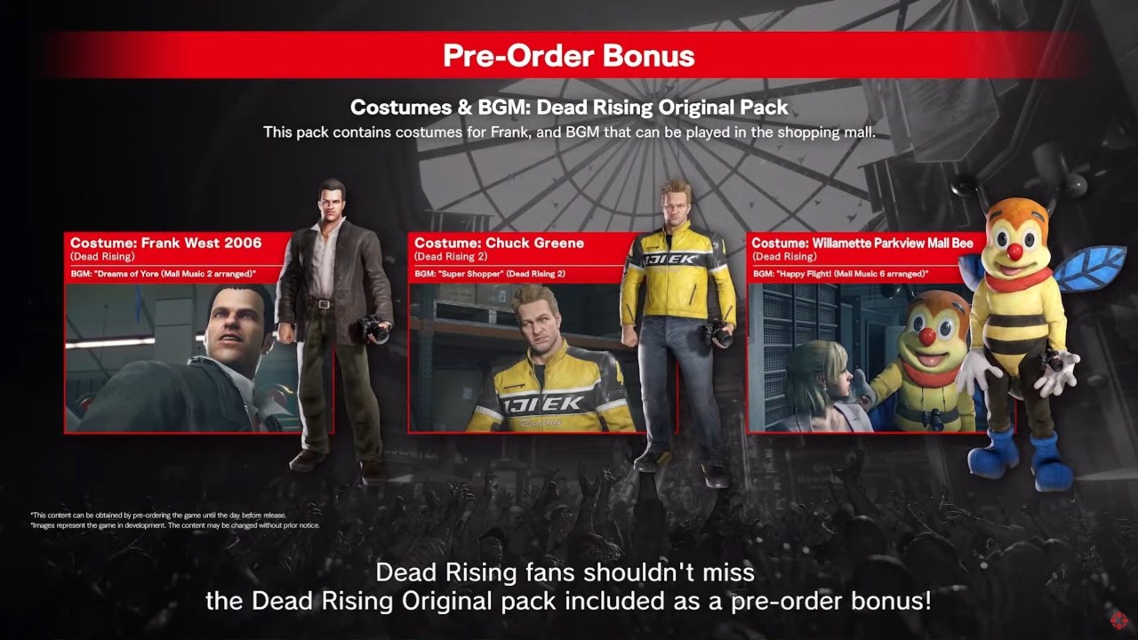 Dead Rising Deluxe Remaster Pre-Order Bonus