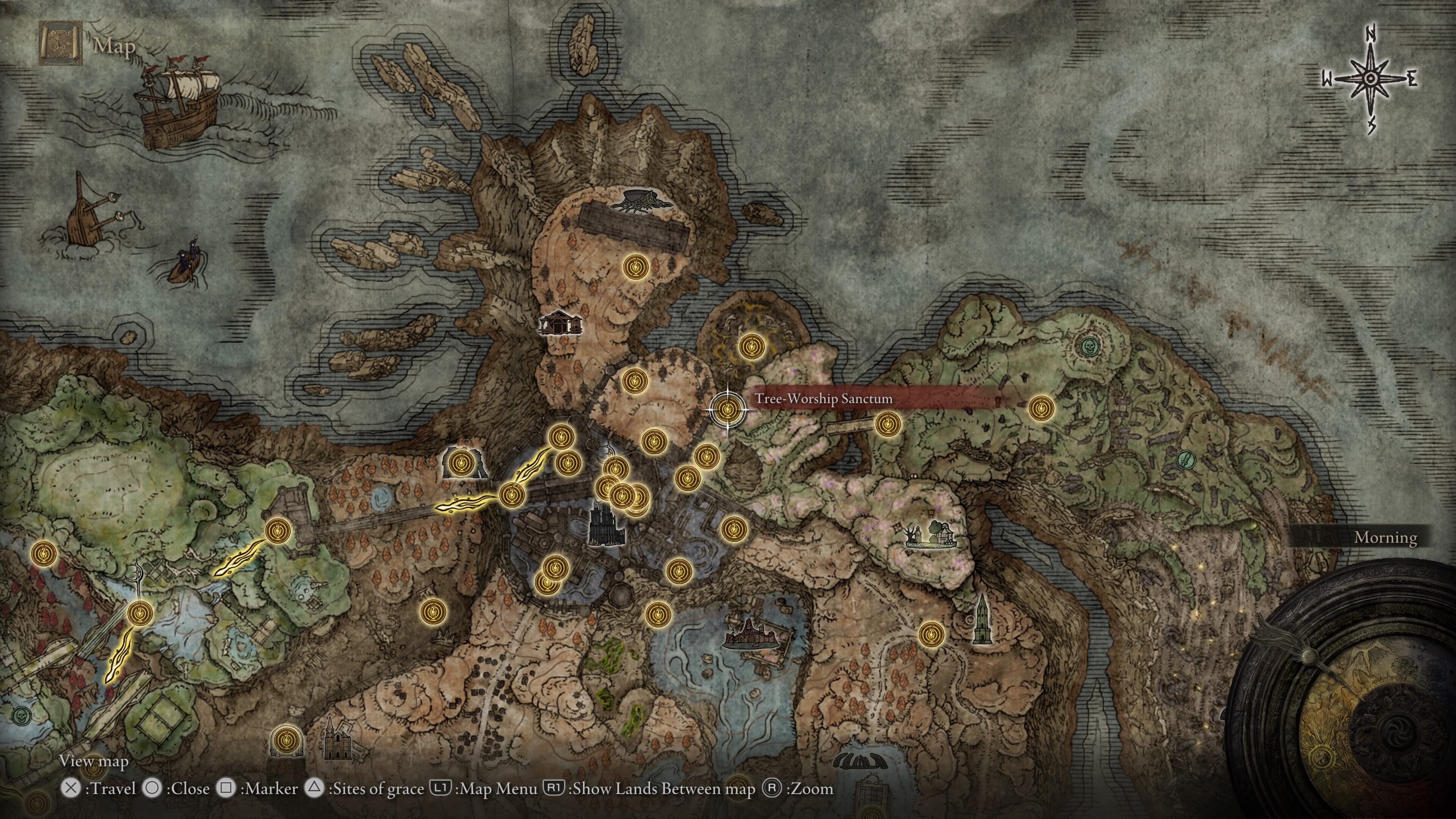 elden ring scadutree avatar boss guide how to beat - a map of the game showing a location