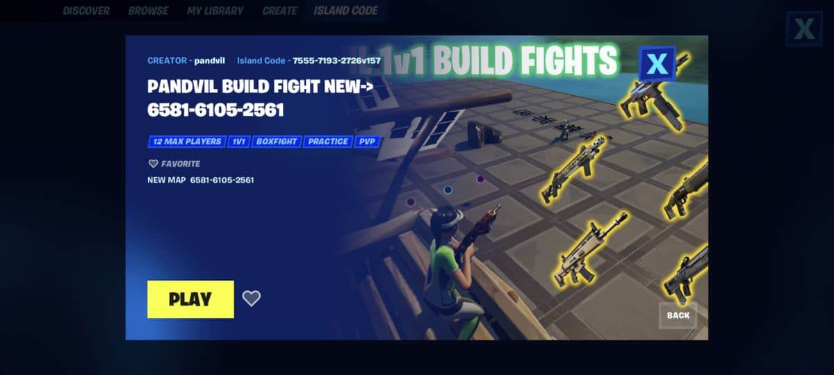Fortnite Creative Pandvil Build Fight