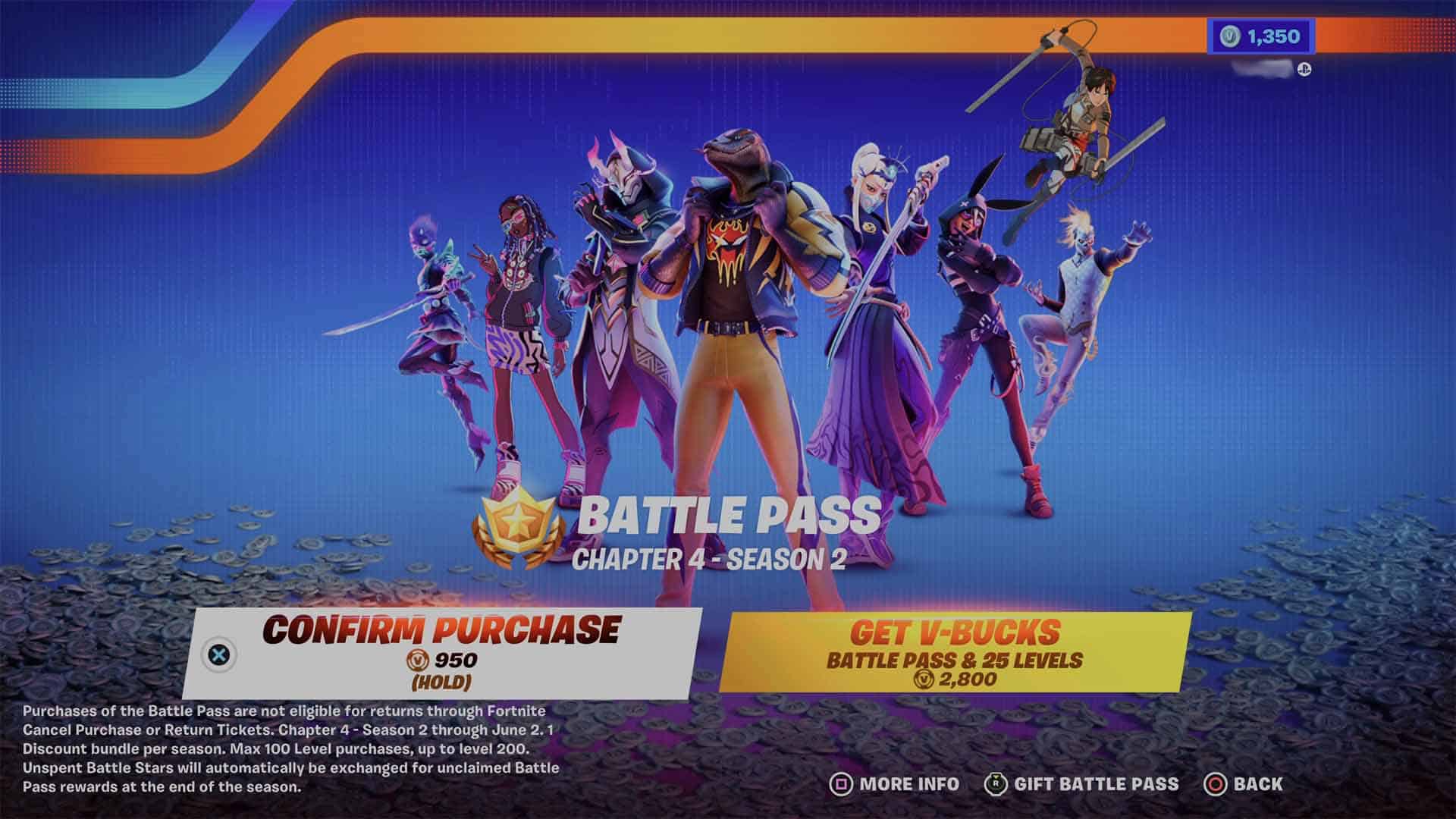Fortnite Chapter 4 Season 2 Battle Pass Price, skins and everything