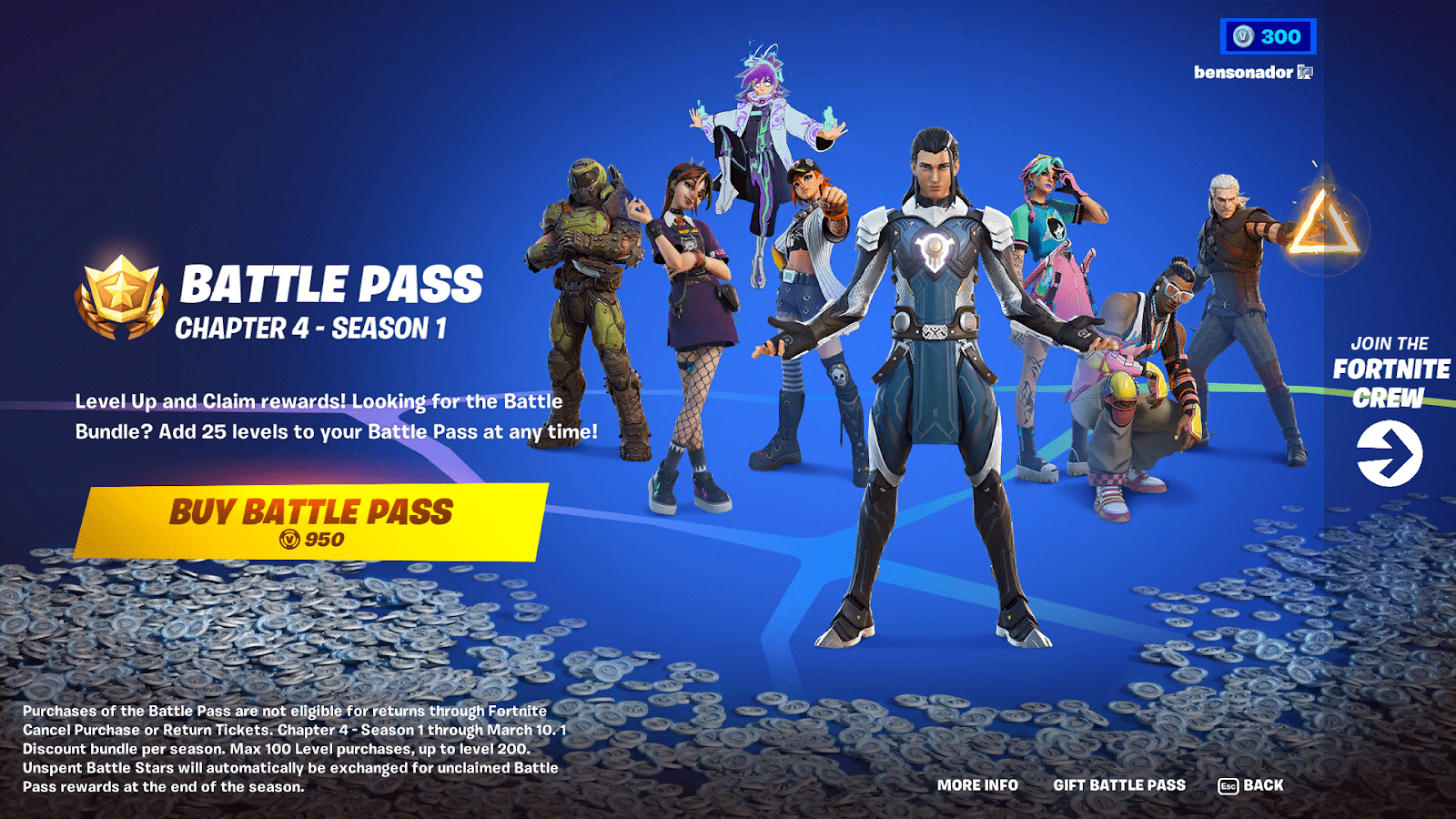 Fortnite Chapter 4 Season 1 Battle Pass Price, Skins and Everything