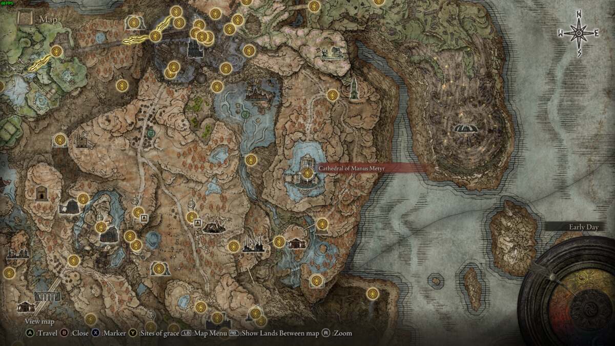 Elden Ring Shadow of the Erdtree Count Ymir: ruin map 3 in inventory.