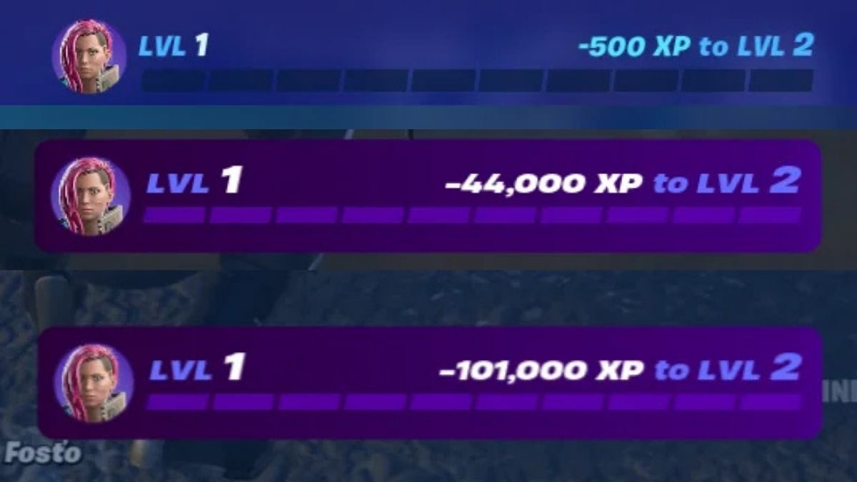 Fortnite Negative XP