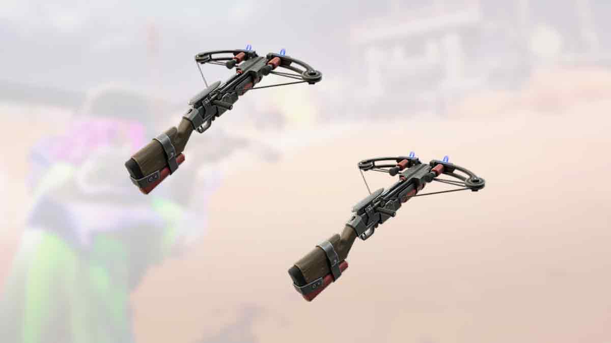 Two Boom Bolts on a Fortnite background