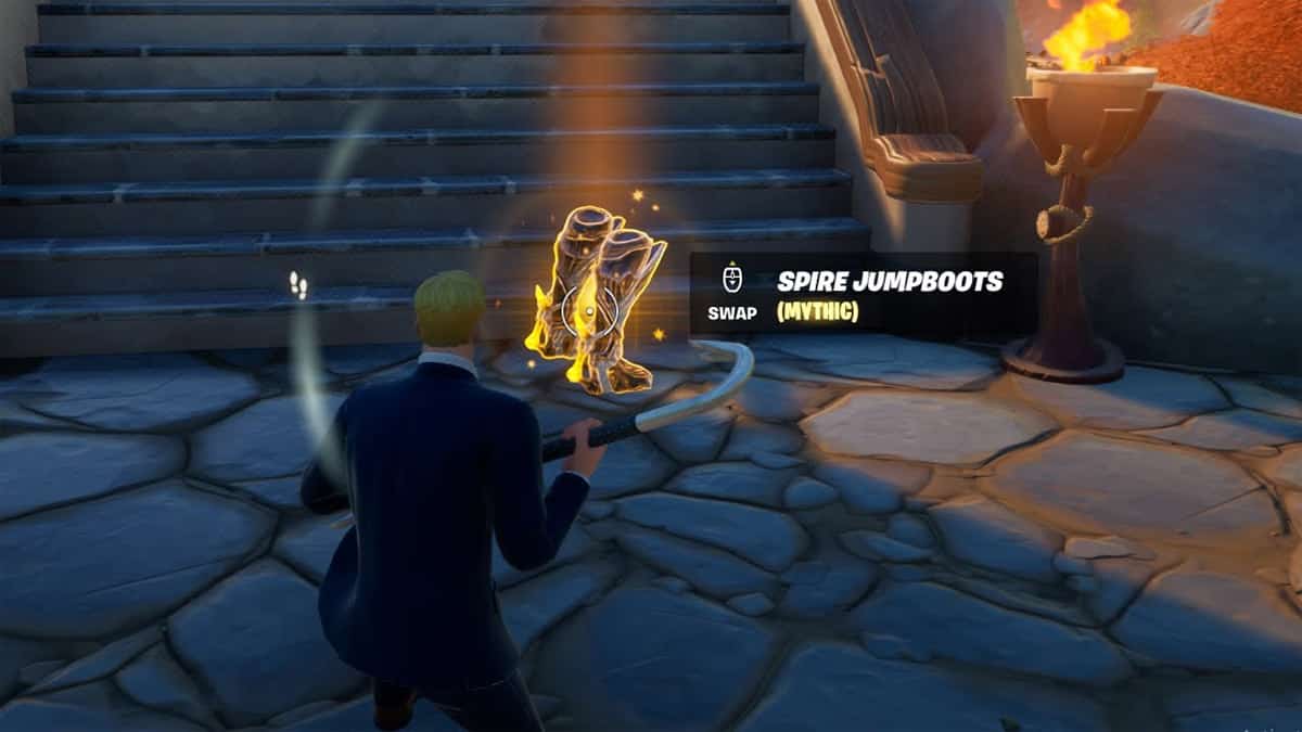 Mythic Spire Jumpboots in Fortnite