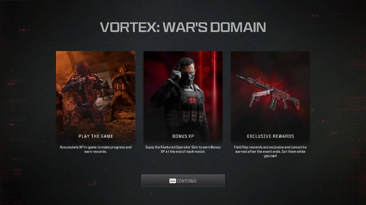 Vortex wars domain featuring Magma Camo in Modern Warfare 3.